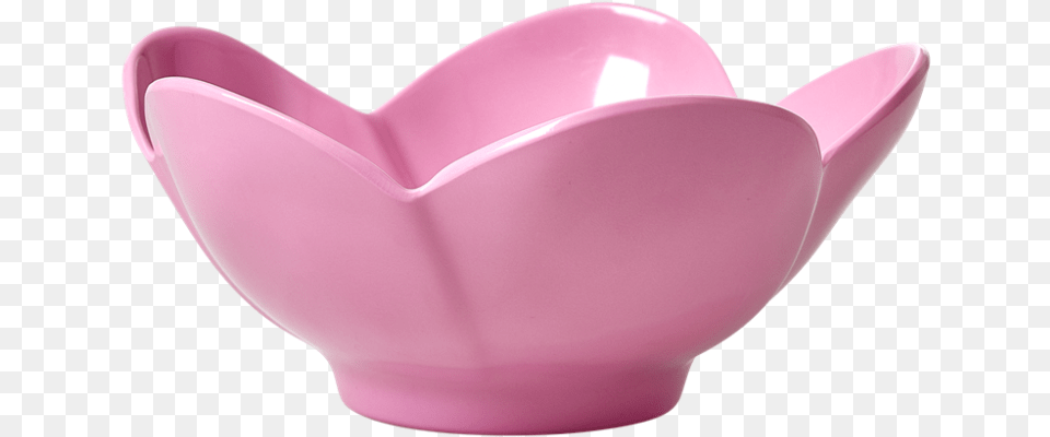 Flower Shaped Melamine Bowls In Pink By Rice Dk Bowl, Art, Porcelain, Pottery, Soup Bowl Png Image