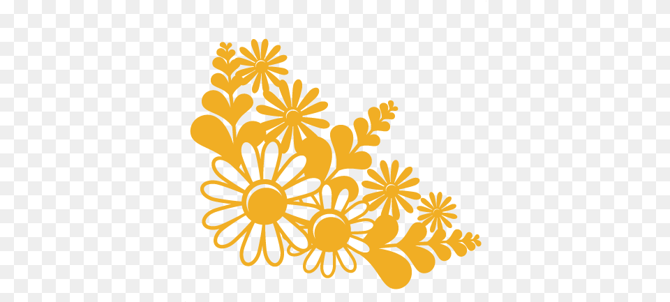 Flower Silhouette U0026 Clipart Download Ywd Cricut Flower Svg, Art, Floral Design, Graphics, Pattern Free Png