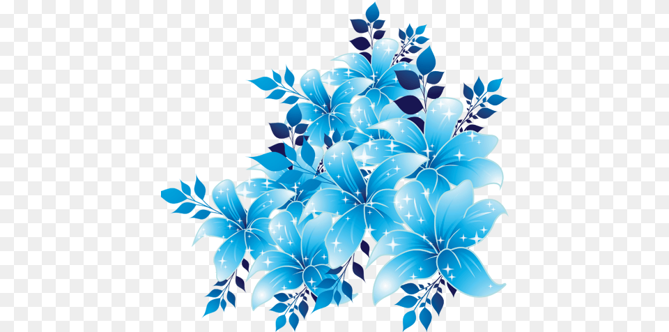 Flower Sky Blue Clip Art Design Flower Blue Background, Floral Design, Graphics, Pattern, Accessories Free Png