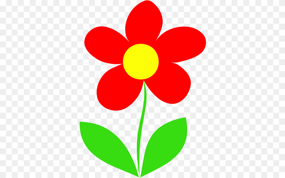 Flower Stem Clipart Flower With Stem Clipart, Daisy, Petal, Plant, Anemone Free Png