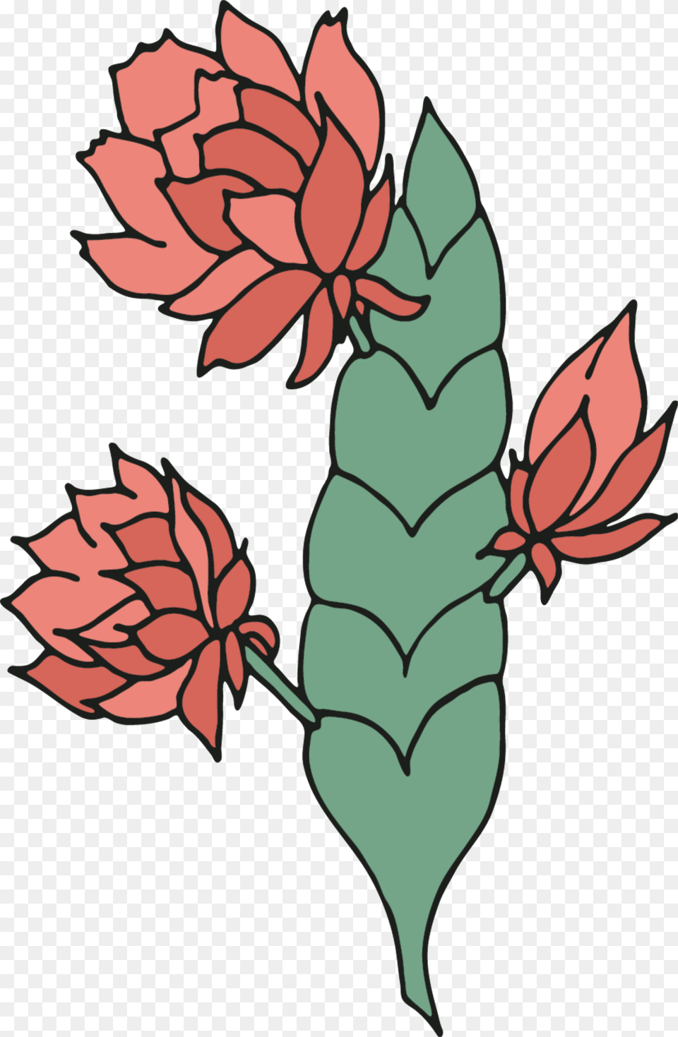 Flower Stem Vector Download On Heypik, Leaf, Plant, Rose, Art Png Image