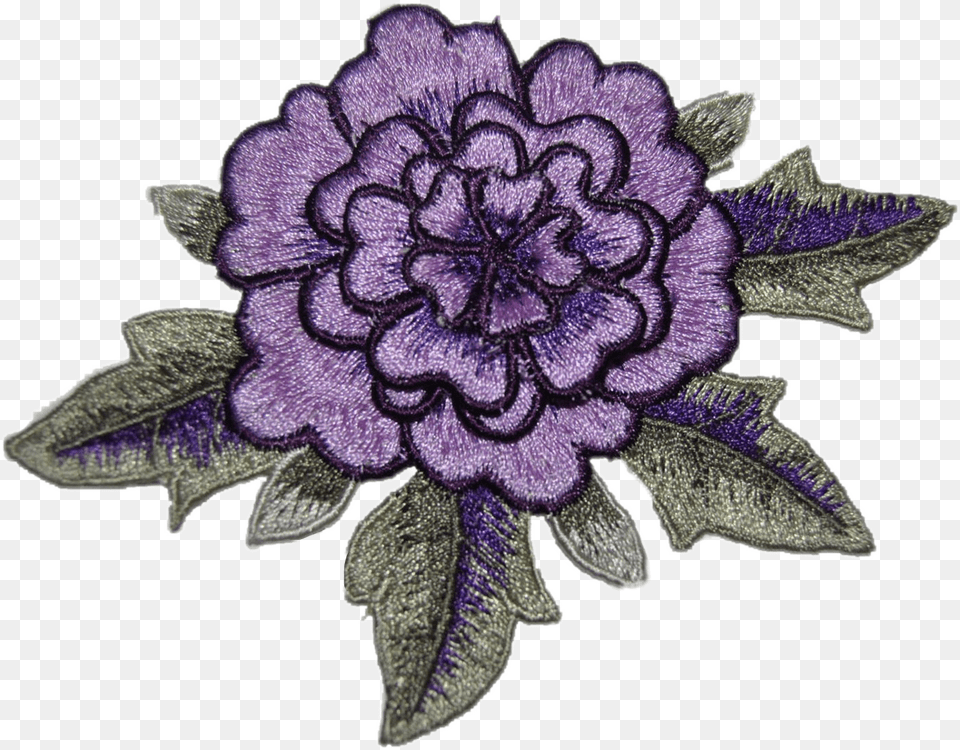 Flower Sticker African Daisy, Dahlia, Pattern, Plant, Embroidery Png Image
