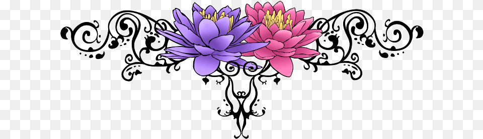 Flower Tattoo Image Lotus Flower Tattoo, Art, Plant, Pattern, Graphics Free Transparent Png