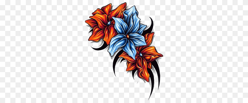 Flower Tattoo Transparent Images, Art, Dahlia, Floral Design, Plant Free Png