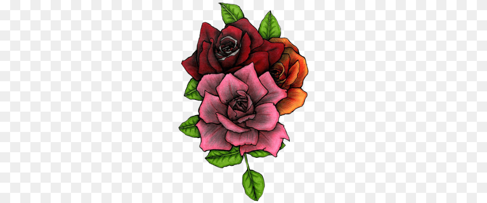 Flower Tattoo Transparent Images, Plant, Rose, Art Free Png