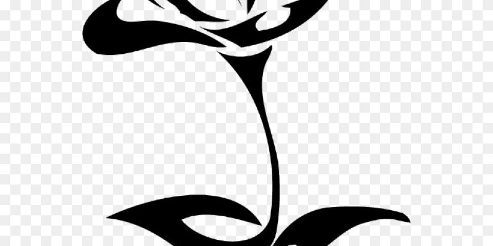 Flower Tattoo Transparent Images Black And White Rose, Plant, Bicycle, Transportation, Vehicle Png