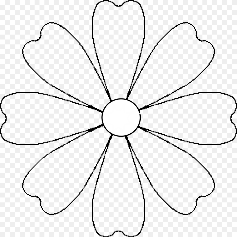 Flower Templateclipart Flower Daisy Petal Template Flower Cut Out, Nature, Night, Outdoors, Astronomy Free Transparent Png