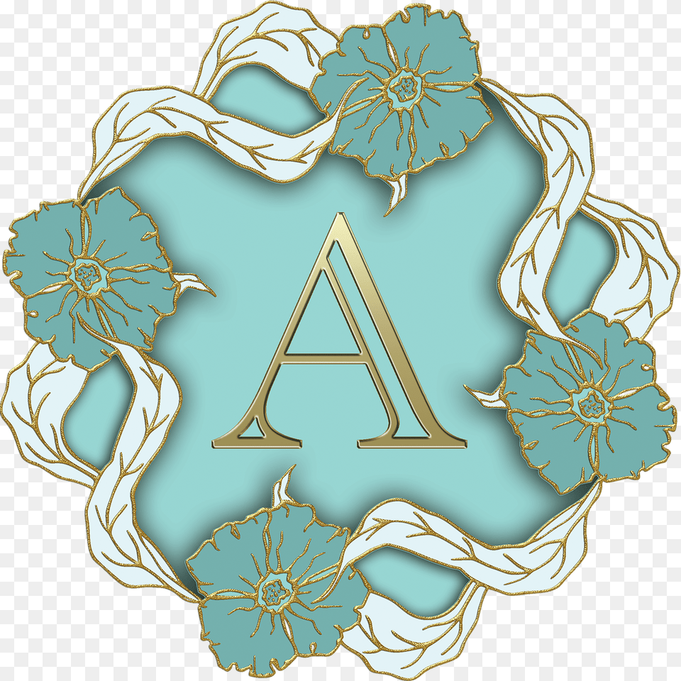 Flower Theme Capital Letter A, Pattern, Art, Graphics Free Png