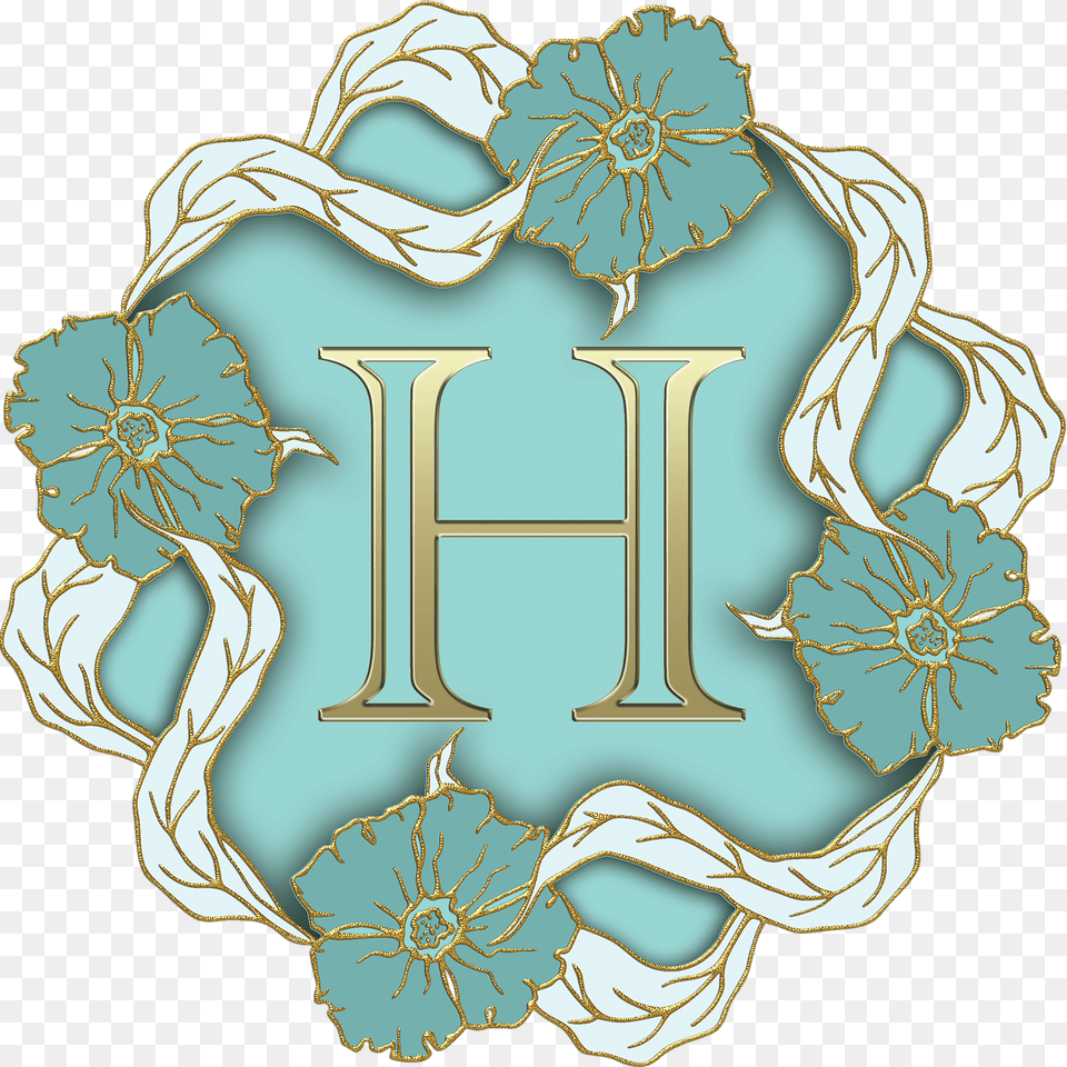 Flower Theme Capital Letter H, Pattern, Herbs, Herbal, Plant Free Png