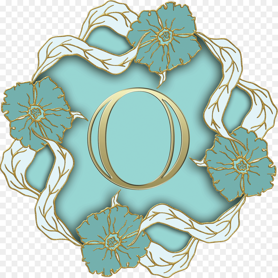 Flower Theme Capital Letter O, Pattern, Accessories, Jewelry, Art Free Transparent Png