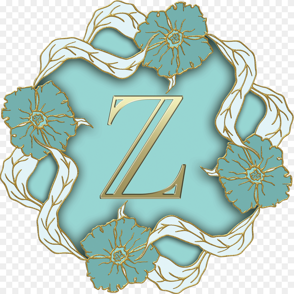 Flower Theme Capital Letter Z, Pattern, Text, Art Free Png