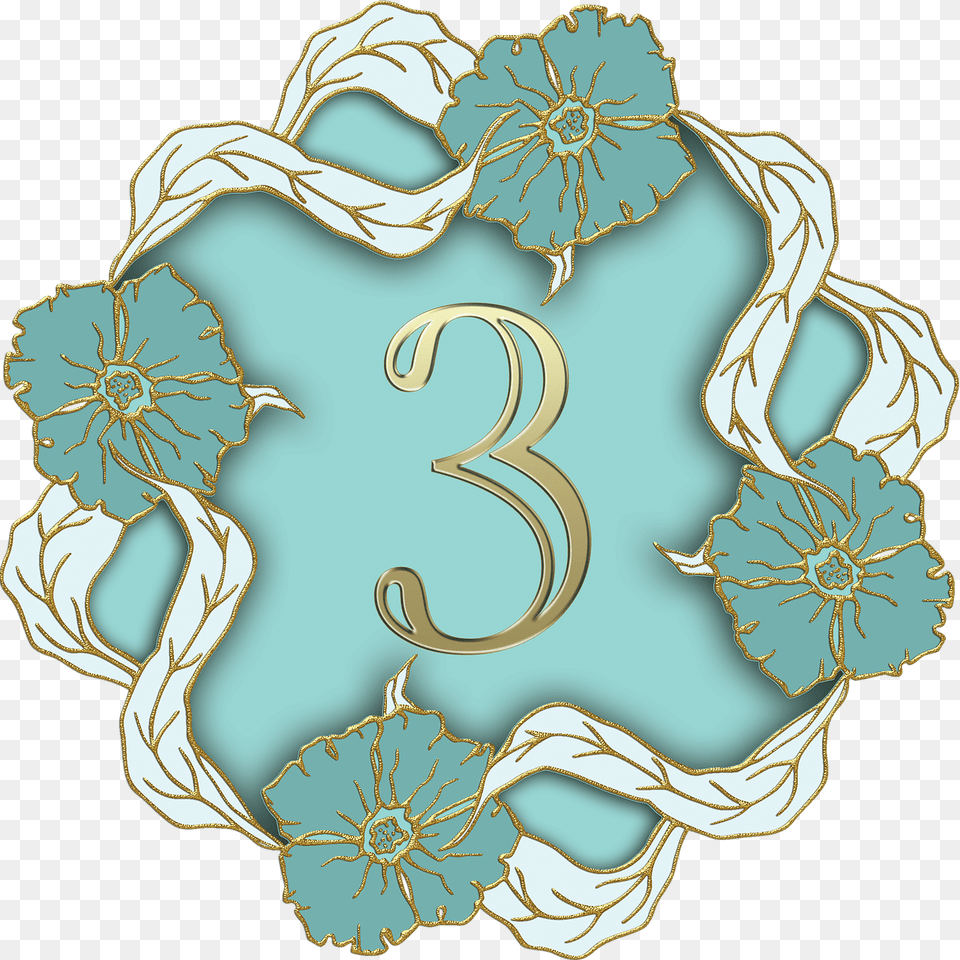 Flower Theme Number, Art, Floral Design, Graphics, Pattern Free Transparent Png