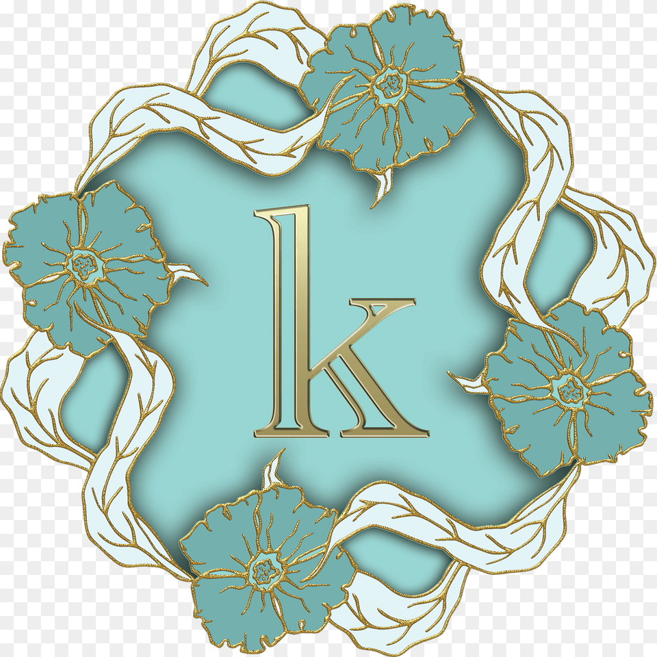 Flower Theme Small Letter K, Pattern, Text, Number, Symbol Free Png