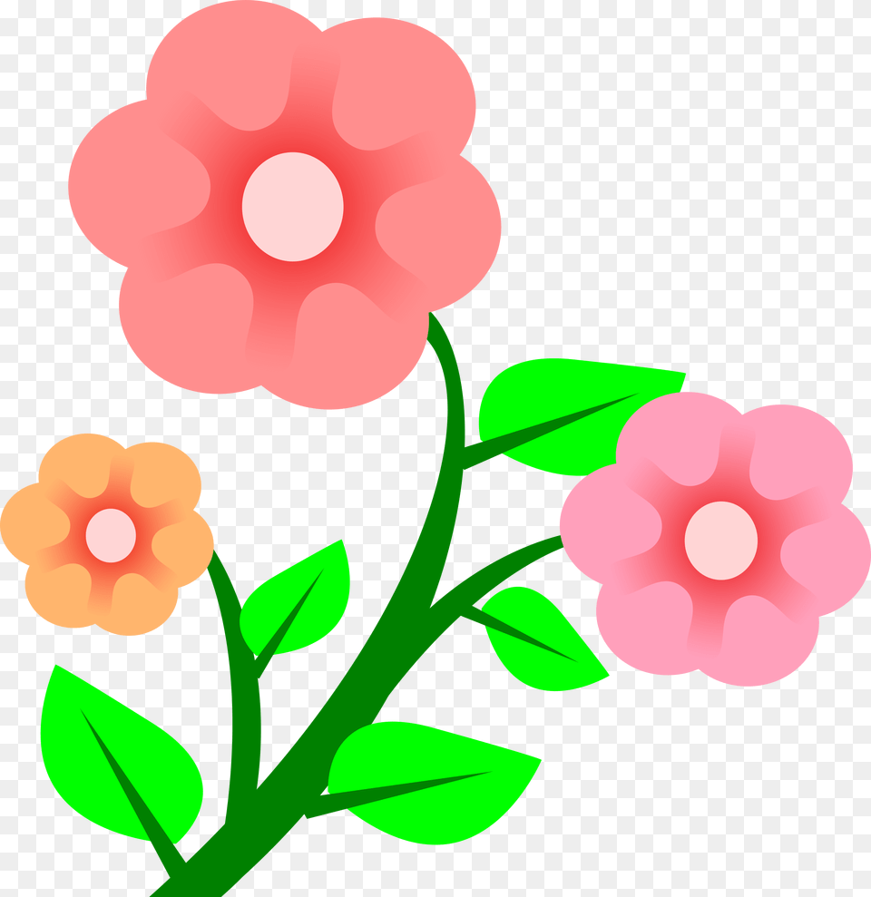 Flower Clipart Pink Flower Clip Art, Anemone, Petal, Plant, Geranium Free Transparent Png
