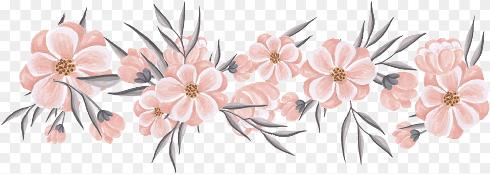 Flower Transparent Pfirsich Blumen Die An Sie Denken Karte, Art, Floral Design, Graphics, Pattern Free Png Download