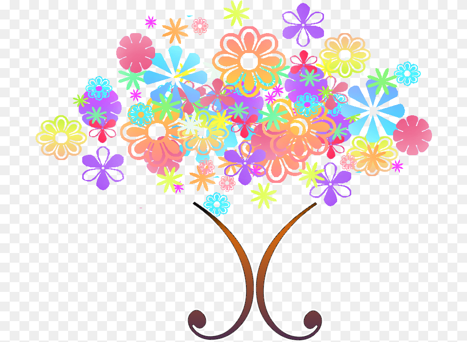 Flower Tree Clipart Illustration, Art, Floral Design, Graphics, Pattern Png