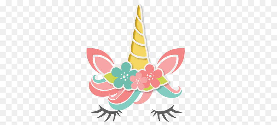 Flower Unicorn Scrapbook Cute Clipart, Clothing, Hat, Party Hat, Cream Free Transparent Png