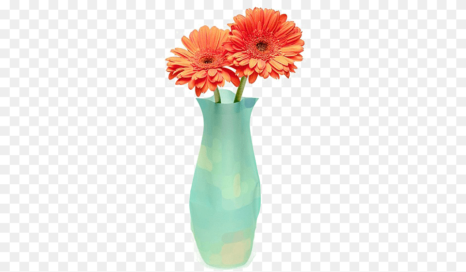 Flower Vase Image Flower With Vase, Jar, Pottery, Plant, Daisy Free Png Download