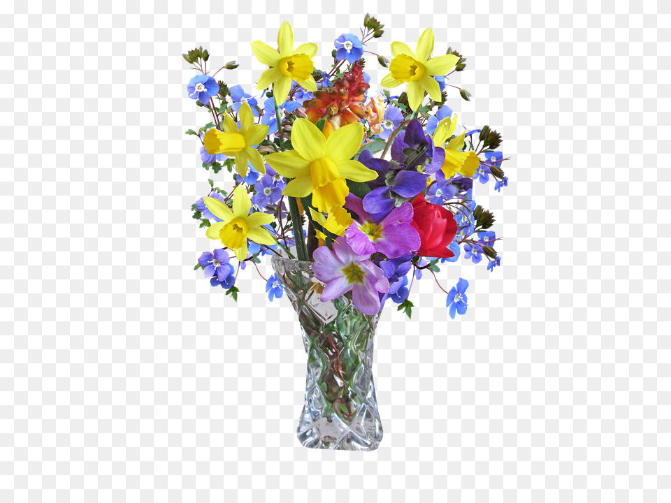 Flower Vase Spring Arrangement Flower Vase, Flower Arrangement, Flower Bouquet, Plant, Pottery Free Transparent Png