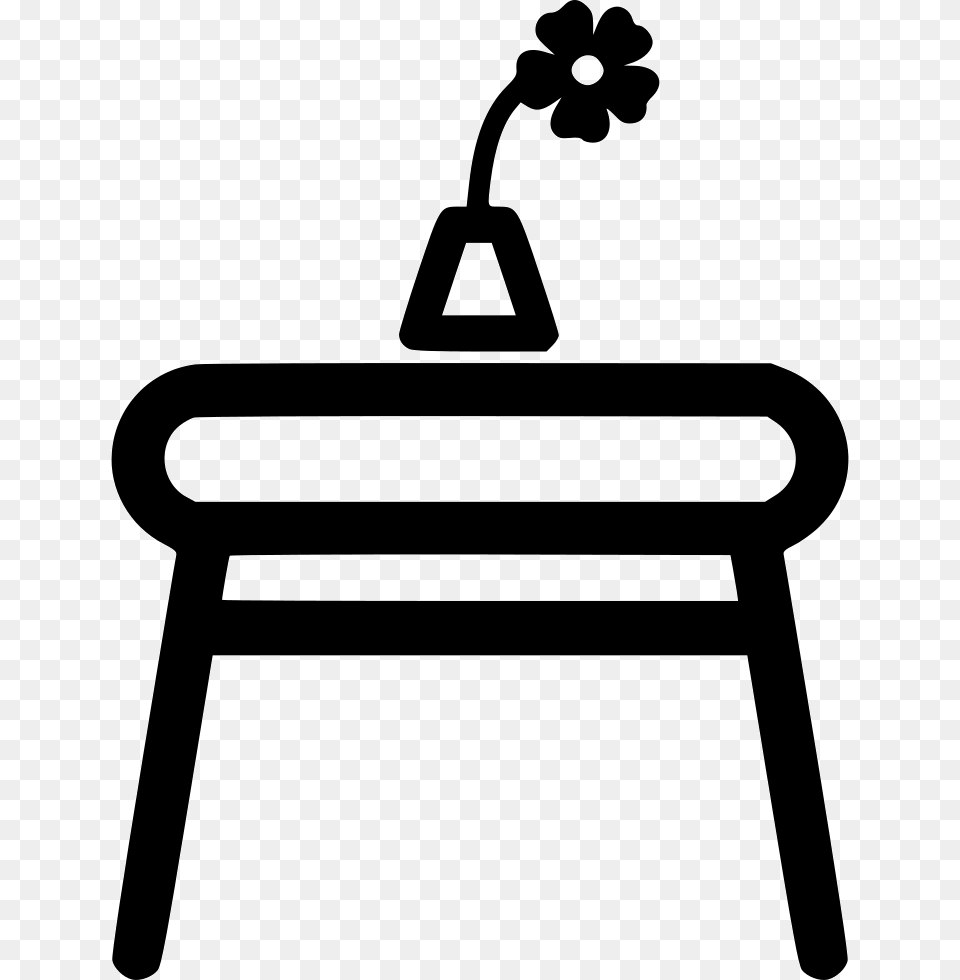 Flower Vase Table Flower Table Icon, Stencil, Furniture, Plant, Potted Plant Png