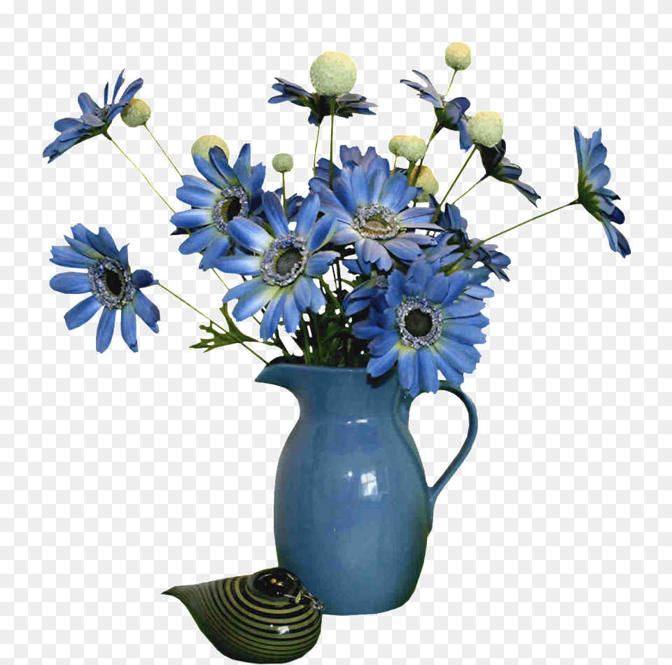 Flower Vases Flowers Plants Polyvore Beautiful Blue Flower In Vase, Flower Arrangement, Flower Bouquet, Plant, Pottery Free Png