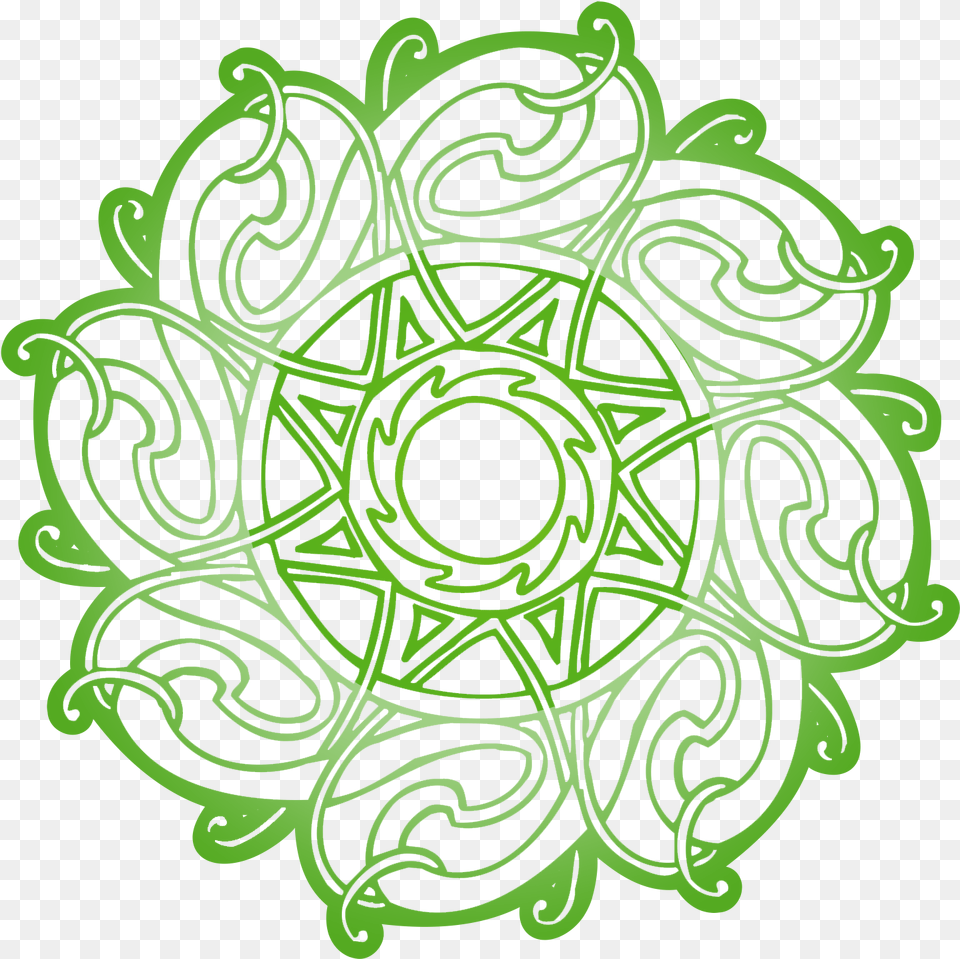 Flower Vector Ornament Vector Green Download Celtic Art, Pattern, Graphics, Floral Design, Accessories Png Image