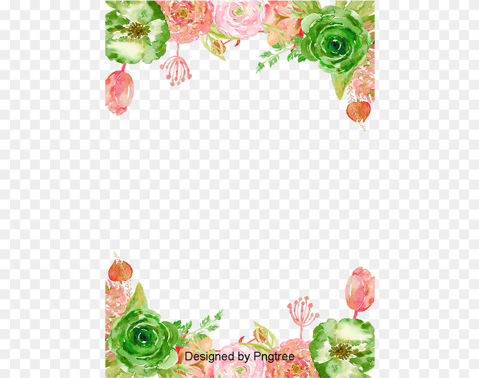 Flower Vector Paint Borders, Art, Floral Design, Graphics, Pattern Free Png Download