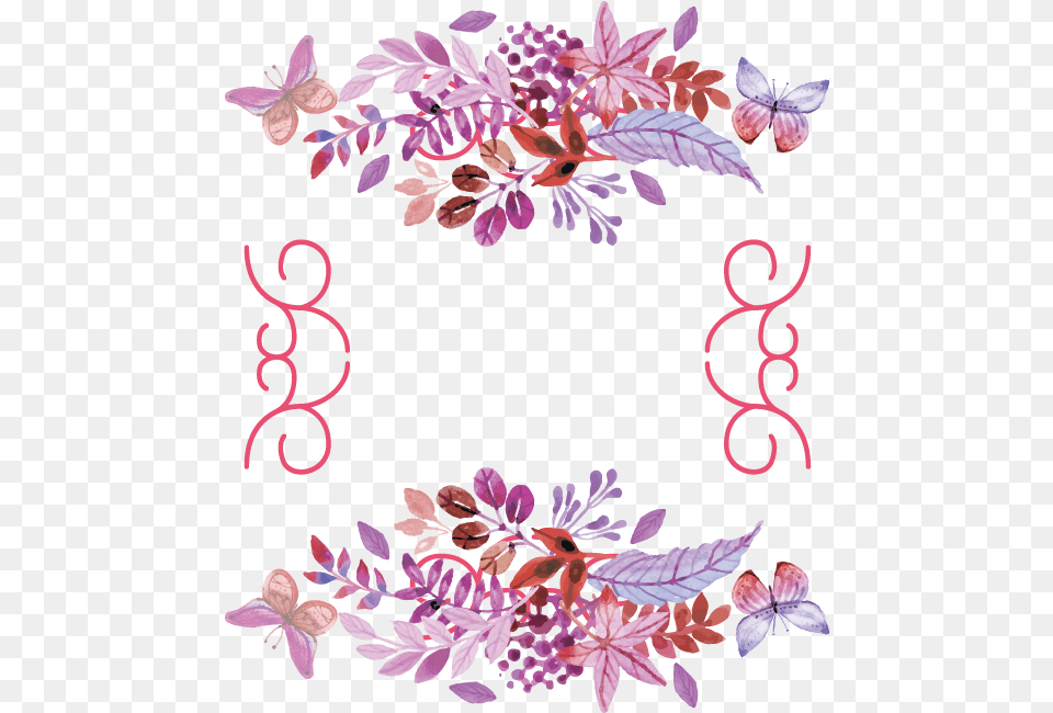 Flower Vintage Border Wedding Vintage Floral Vector, Art, Floral Design, Graphics, Pattern Free Png