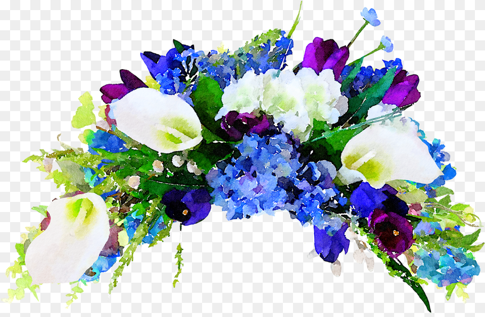 Flower Watercolor Flower, Flower Arrangement, Flower Bouquet, Plant, Art Free Transparent Png