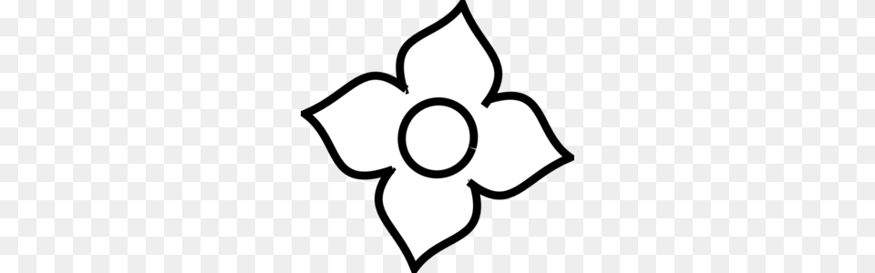 Flower White Clip Art, Stencil, Symbol Free Png