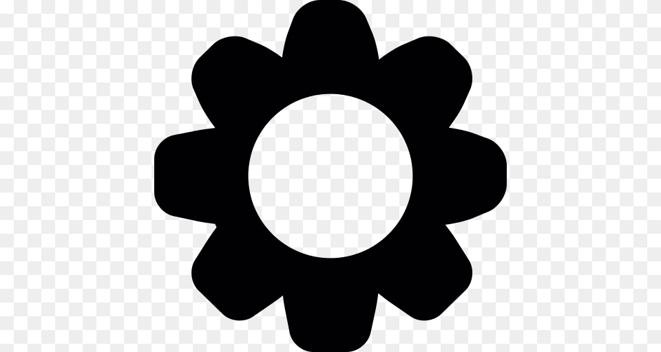 Flower With Dark Petals Icon, Anemone, Daisy, Plant, Machine Png Image