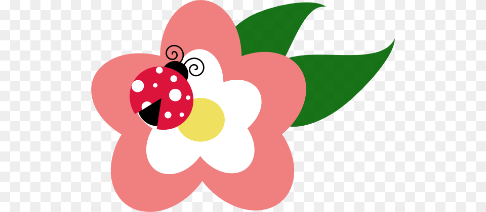 Flower With Ladybug Clip Art, Plant, Accessories, Nature, Outdoors Free Transparent Png