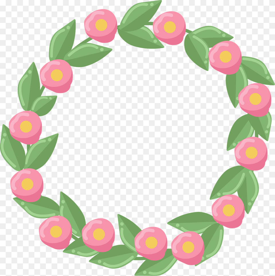 Flower Wreath Clipart, Pattern, Art, Floral Design, Graphics Png Image