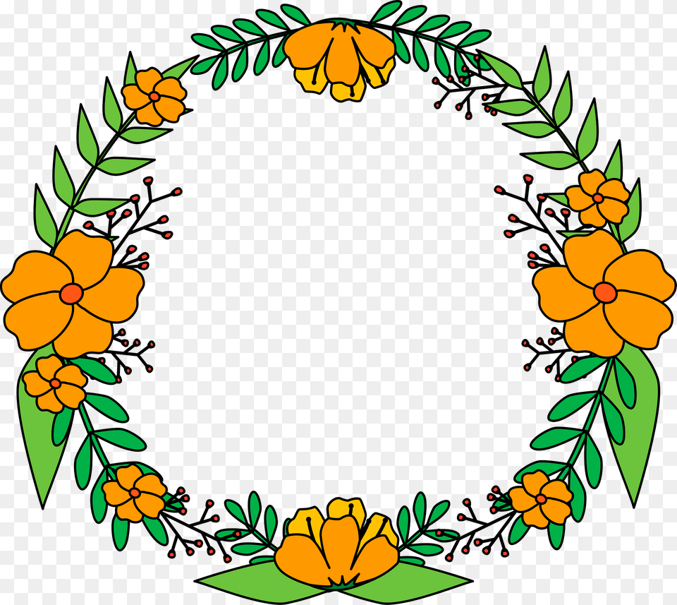 Flower Wreath Clipart, Art, Floral Design, Graphics, Pattern Png