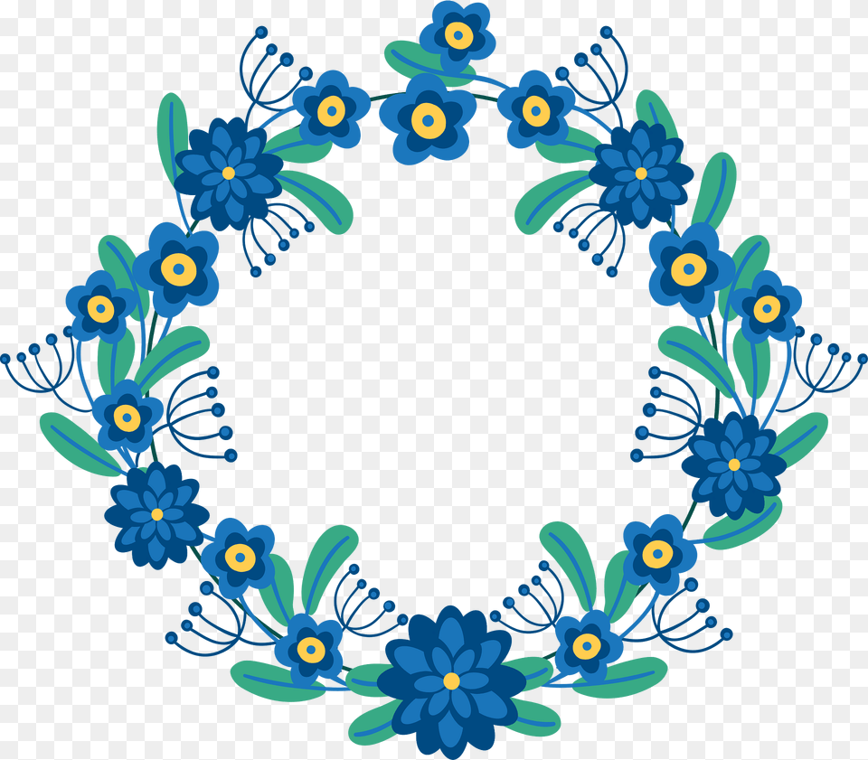Flower Wreath Clipart, Art, Floral Design, Graphics, Pattern Free Png Download