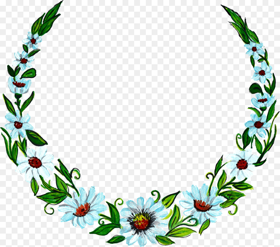 Flower Wreath Painting Transparent Vol2 Onlygfxcom Flower Wreath Transparent Background, Accessories, Necklace, Jewelry, Plant Free Png