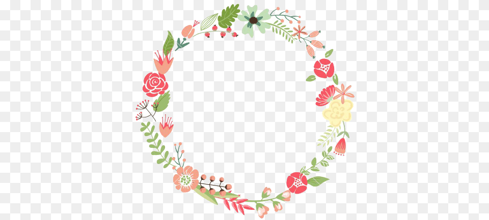 Flower Wreath Picture Frame Circle Clip Flower Circle Border, Graphics, Art, Floral Design, Pattern Png