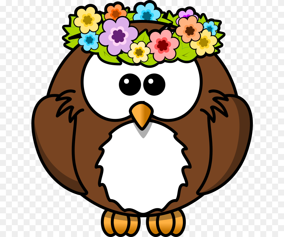 Flowerartworktree Cartoon Owl, Animal, Beak, Bird, Food Free Transparent Png