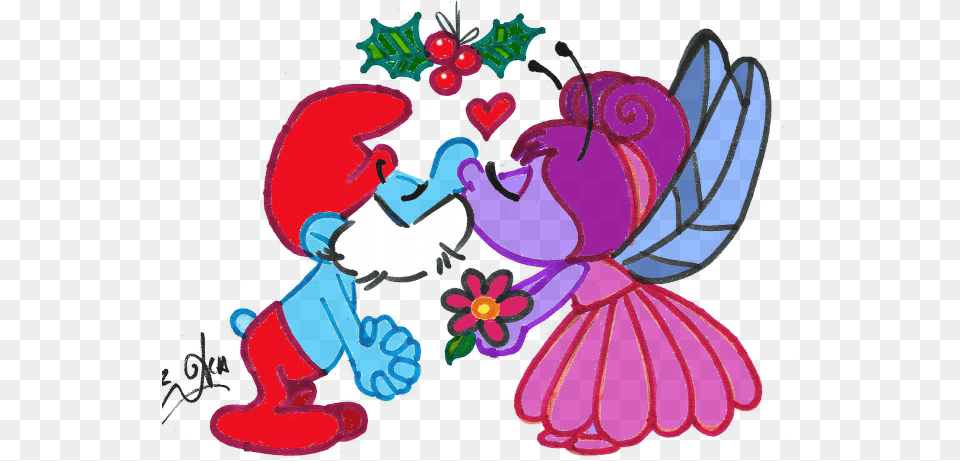 Flowerbell Smurf, Baby, Person Free Png Download