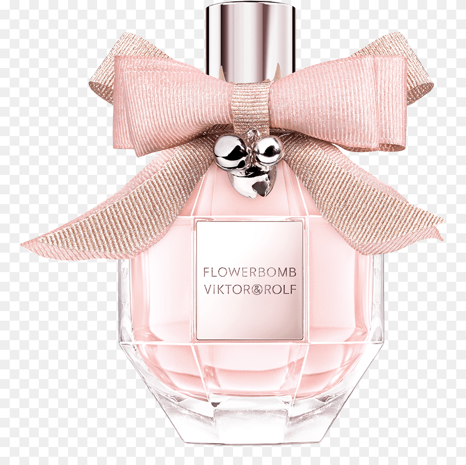 Flowerbomb Pink Bow Holiday Limited Edition, Bottle, Cosmetics, Perfume, Blade Free Png