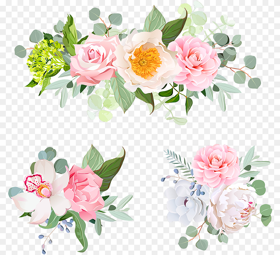 Flowercrown Flower Flowers Flowercrown Crown Flower Bouquet Vector, Art, Floral Design, Pattern, Graphics Free Png Download
