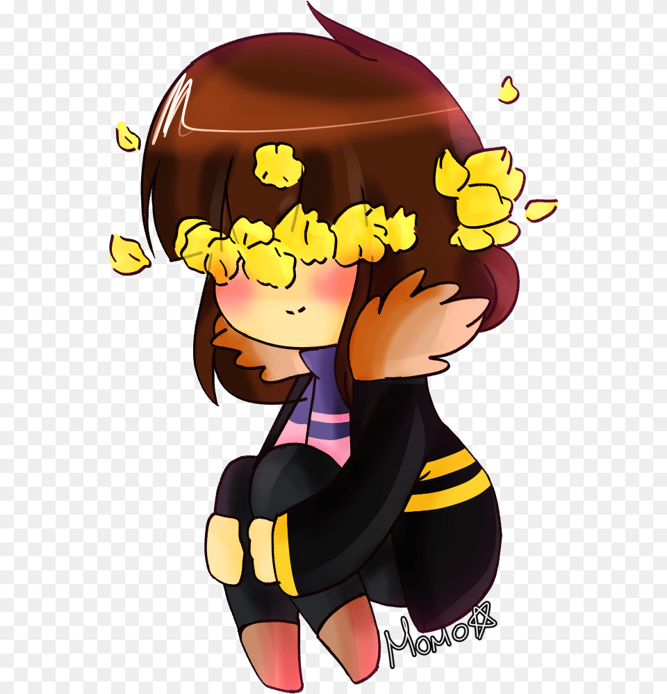 Flowerfell Frisk Undertale Love Free Personals Fictional Character, Publication, Book, Comics, Baby Png Image