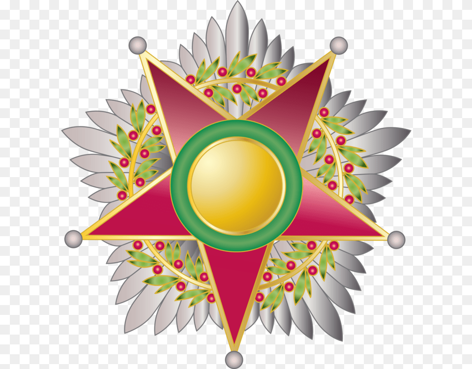 Flowerfruitcircle Ottoman Empire Medal Cartoon, Pattern, Symbol, Gold Png