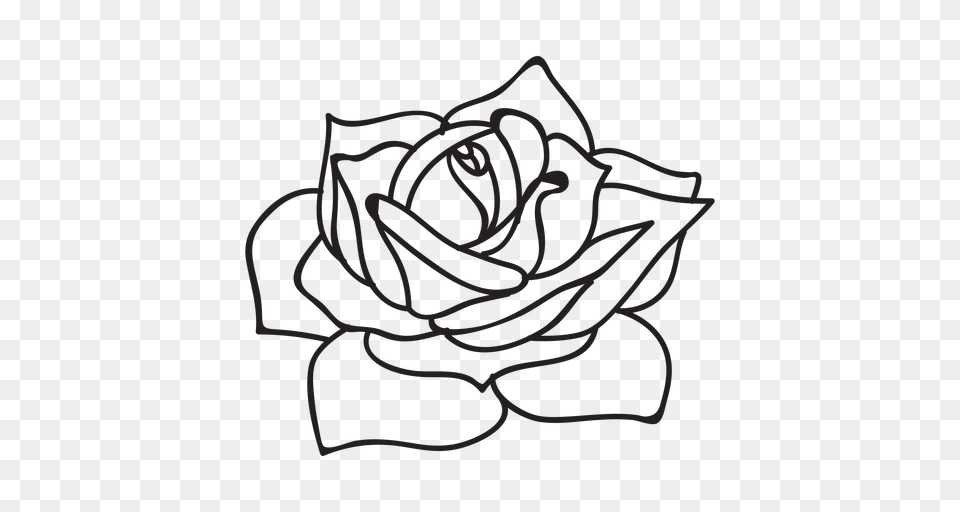 Flowering Rose Stroke Icon, Smoke Pipe Png Image