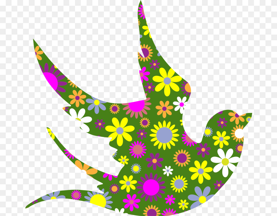 Flowerleafarea Dove With Flowers Clipart, Art, Graphics, Plant, Leaf Png Image