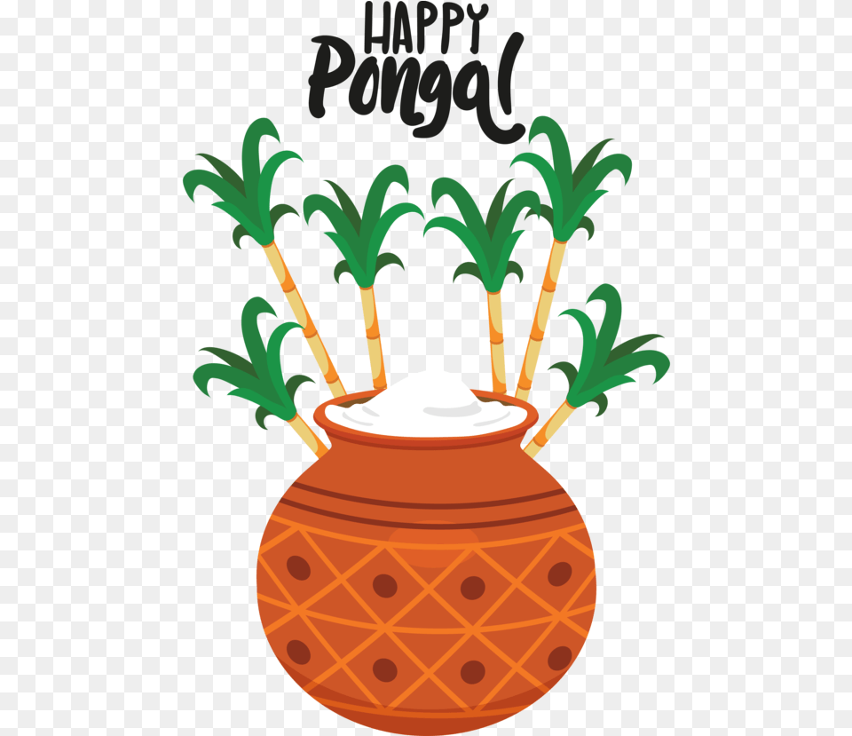Flowerpot Ananas For Thai Pongal Sathya Sai Pongal Wishes, Pottery, Jar, Vase, Potted Plant Png