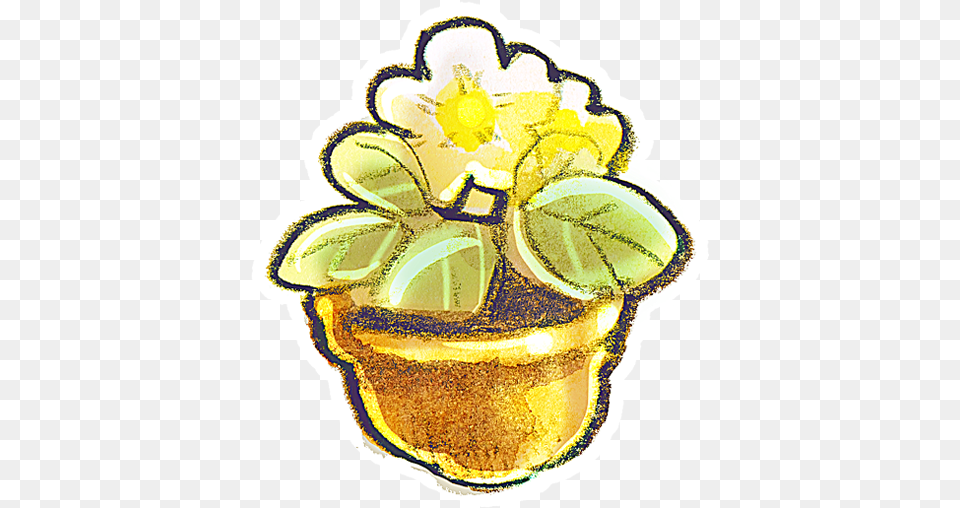 Flowerpot Flower Icon Down To Earth Icons Softiconscom Icon, Cream, Dessert, Food, Ice Cream Free Png