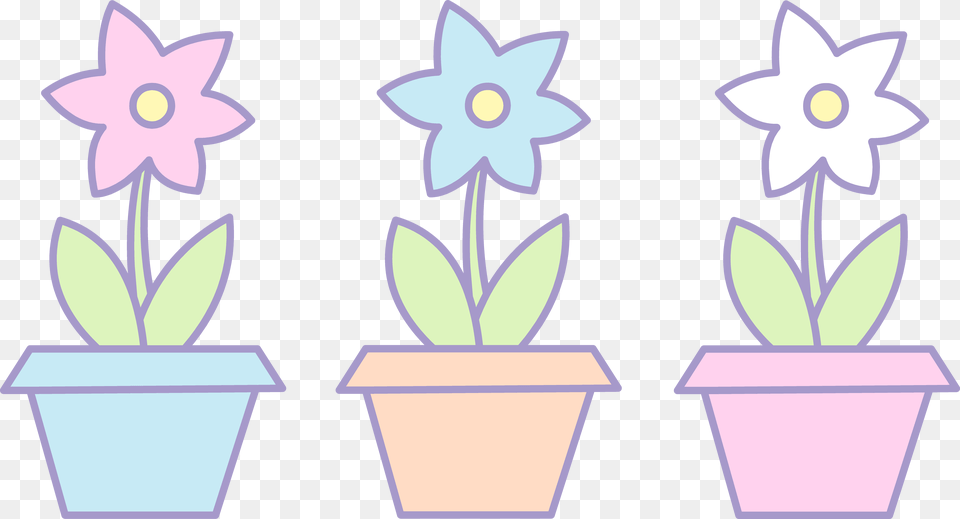 Flowerpots Clipart Different Flower, Daffodil, Plant, Animal, Cat Free Png Download