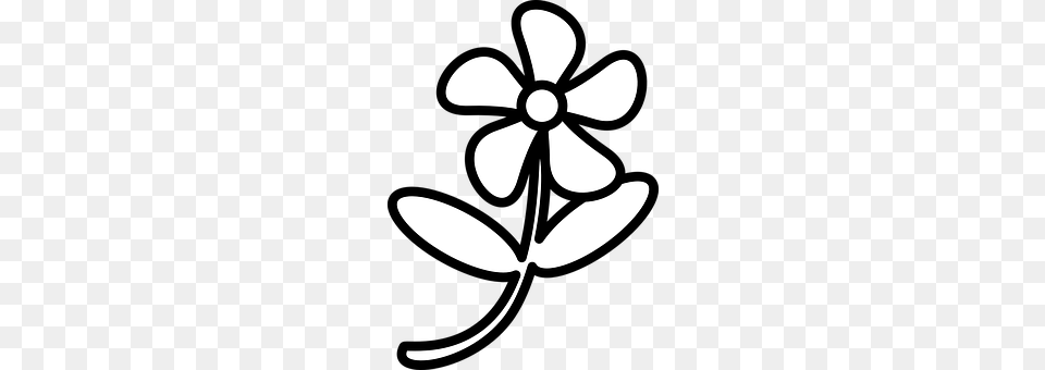 Flowers Stencil, Flower, Plant Png Image