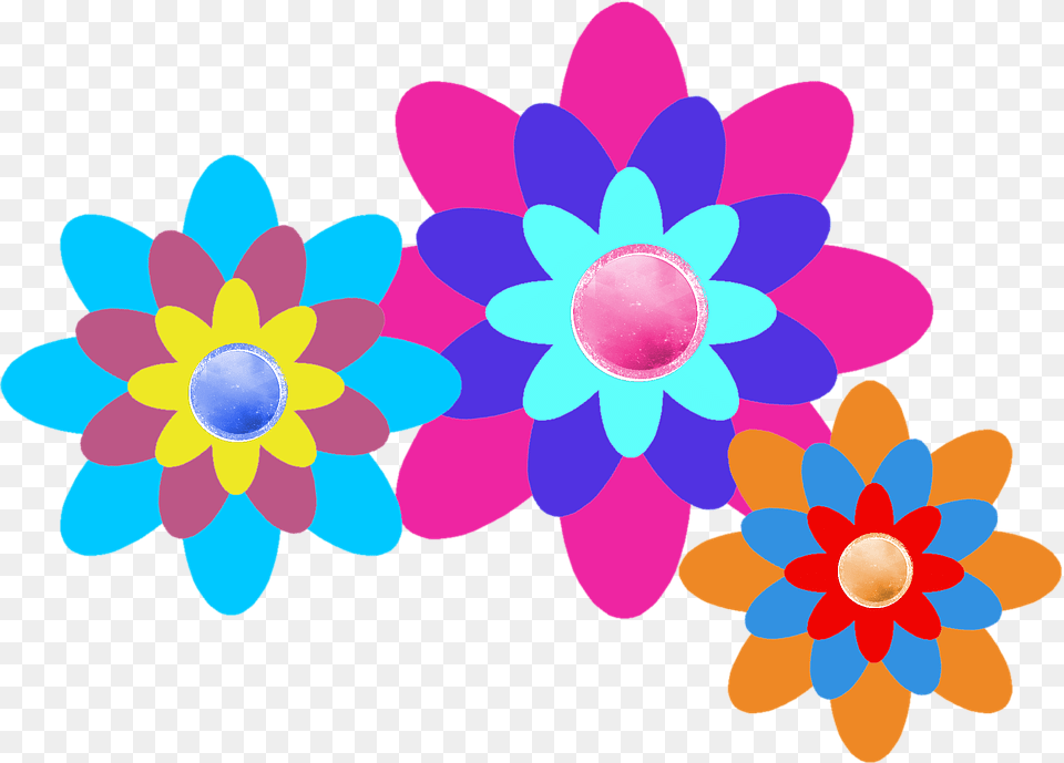 Flowers Pattern, Art, Graphics, Plant Png Image